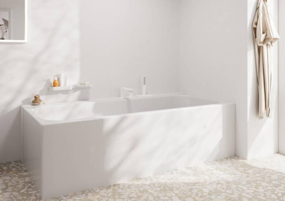Змішувач на борт ванни Hansgrohe Tecturis E Matt White (73443700)