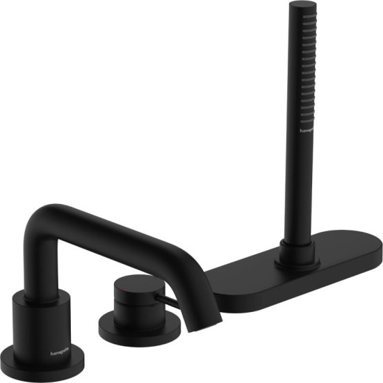 Смеситель на борт ванны Hansgrohe Tecturis S Matt Black (73447670)
