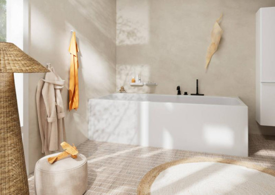 Смеситель на борт ванны Hansgrohe Tecturis S Matt Black (73447670)