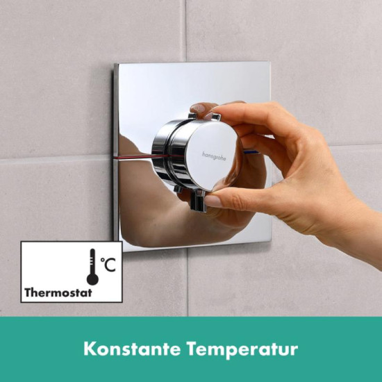 Термостат скрытого монтажа для душа Hansgrohe ShowerSelect Comfort E HighFlow Chrome (15574000)