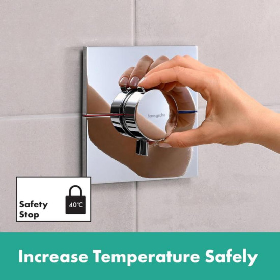 Термостат скрытого монтажа для душа Hansgrohe ShowerSelect Comfort E HighFlow Chrome (15574000)