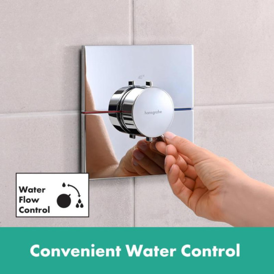 Термостат скрытого монтажа для душа Hansgrohe ShowerSelect Comfort E HighFlow Chrome (15574000)