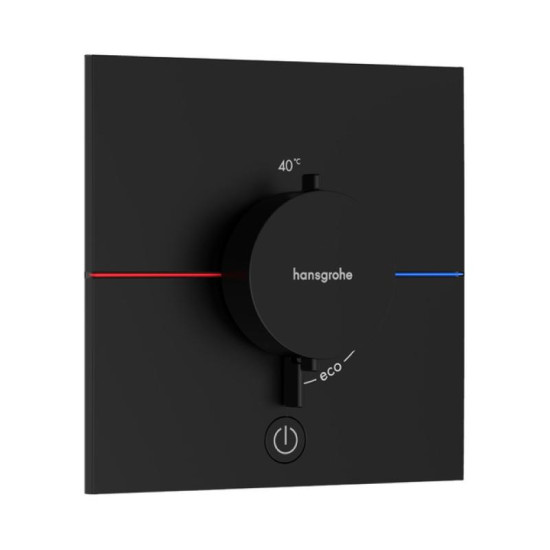 Термостат скрытого монтажа для душа Hansgrohe ShowerSelect Comfort E HighFlow Matt Black (15575670)