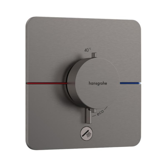 Термостат прихованого монтажу для душу Hansgrohe ShowerSelect Comfort Q HighFlow Brushed Black Chrome (15589340)