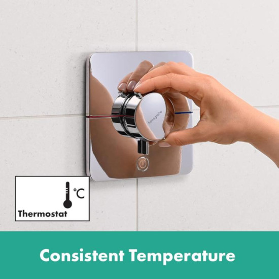 Термостат скрытого монтажа для душа Hansgrohe ShowerSelect Comfort Q HighFlow Chrome (15589000)