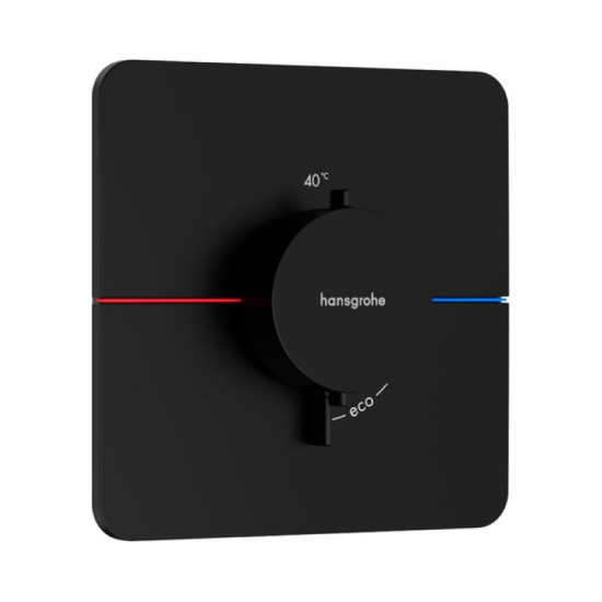 Термостат скрытого монтажа для душа Hansgrohe ShowerSelect Comfort Q HighFlow Matt Black (15588670)
