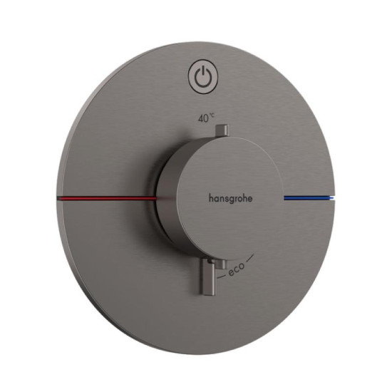 Термостат скрытого монтажа для душа Hansgrohe ShowerSelect Comfort S Brushed Black Chrome (15553340)