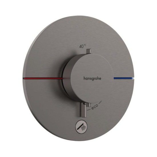 Термостат скрытого монтажа для душа Hansgrohe ShowerSelect Comfort S HighFlow Brushed Black Chromе (15562340)