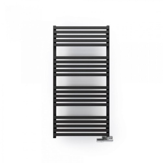 Полотенцесушитель Terma Quadrus Slim One 87х45, черный матовый (WWQSN087045-K9M5E8P)