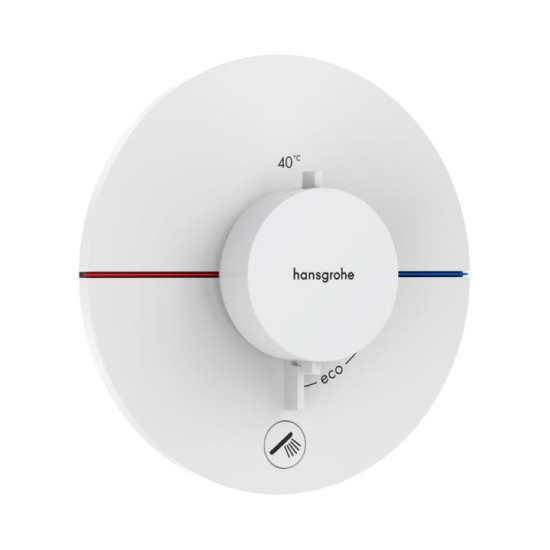 Термостат скрытого монтажа для душа Hansgrohe ShowerSelect Comfort S HighFlow Matt White (15562700)