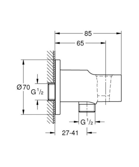 Шлангове приєднання Grohe Relexa 286282431 чорний матовий