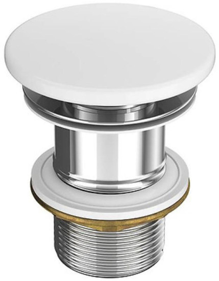 Донный клапан Cersanit для раковины Cersanitів без перелива, белый EW (K11-2376)