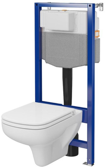 Инсталляция с унитазом Cersanit C38 AQUA 50 QF + COLOUR Clean on (S701-817)