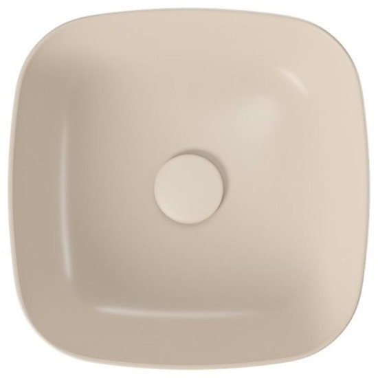 Раковина Cersanit Larga 38х38 бежевий матовий (K677-057)