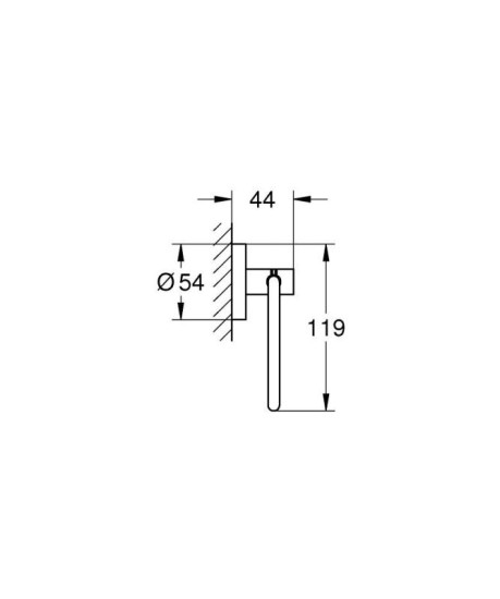 Держатель для туалетной бумаги Grohe ESSENTIALS 1024722430 черный матовый