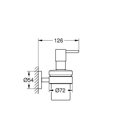 Дозатор для рідкого мила Grohe ESSENTIALS 1022572430 чорний матовий
