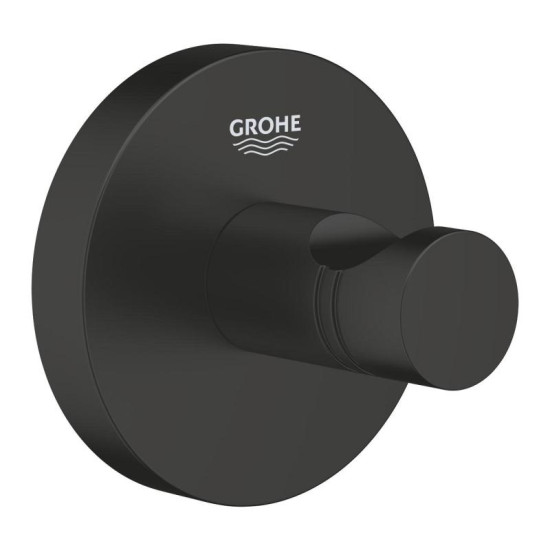 Гачок для рушників Grohe ESSENTIALS 1024602430 чорний матовий
