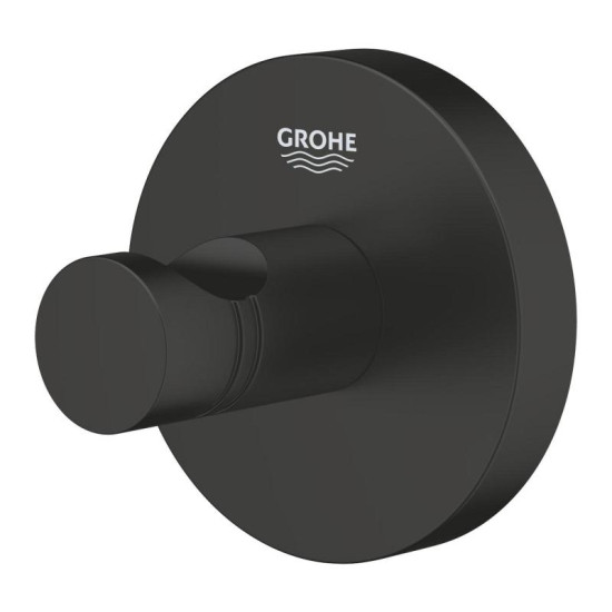 Гачок для рушників Grohe ESSENTIALS 1024602430 чорний матовий