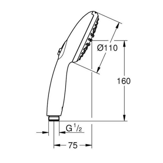Лейка для ручного душа Grohe Tempesta 110 27597003