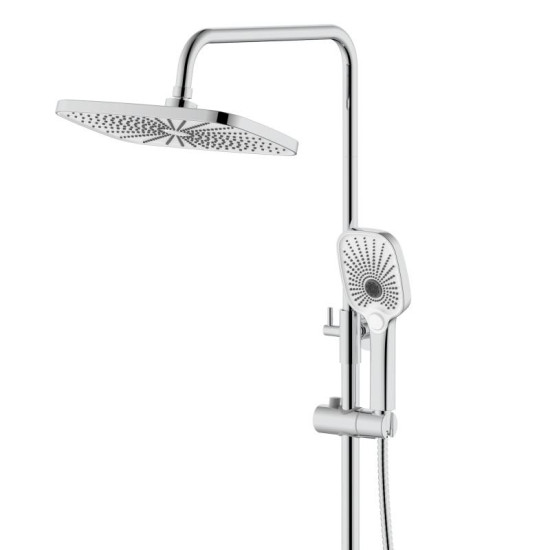 Душевая система Qtap Gemini QTGEM111CRW45687 Chrome/White