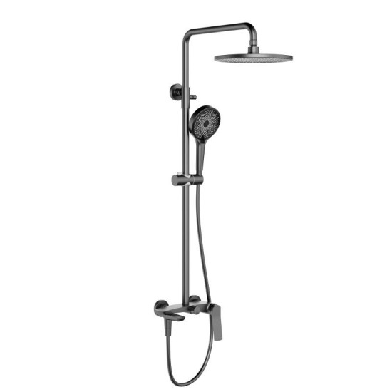 Душевая система Qtap Slavonice QTSLA111GMB45910 Gunmetal Black PVD
