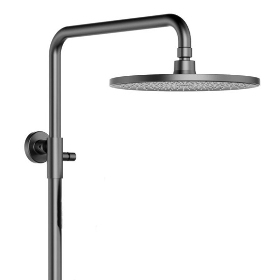 Душевая система Qtap Slavonice QTSLA111GMB45910 Gunmetal Black PVD