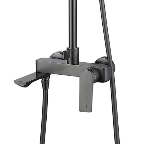 Душова система Qtap Vlasta New QTVLA111GMB45651 Gunmetal Black PVD