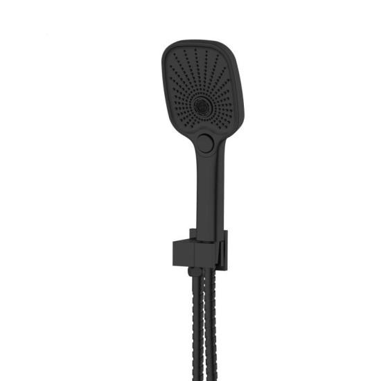 Душевая система скрытого монтажа Qtap Gemini QTGEM113BLM45697 Black Matt
