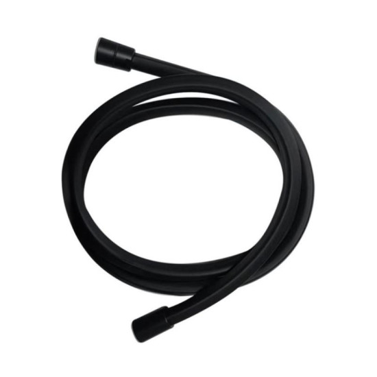 Душевой шланг Qtap Hadice 1600 мм прямоугольный QTHADPVCSQ160B Black Matt