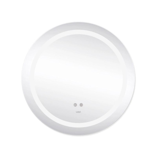 Зеркало Lidz Aria R600 с LED-подсветкой Touch, с антизапотеванием, с диммером LD78LR600