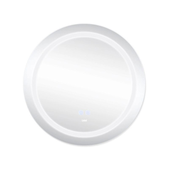 Зеркало Lidz Aria R600 с LED-подсветкой Touch, с антизапотеванием, с диммером LD78LR600