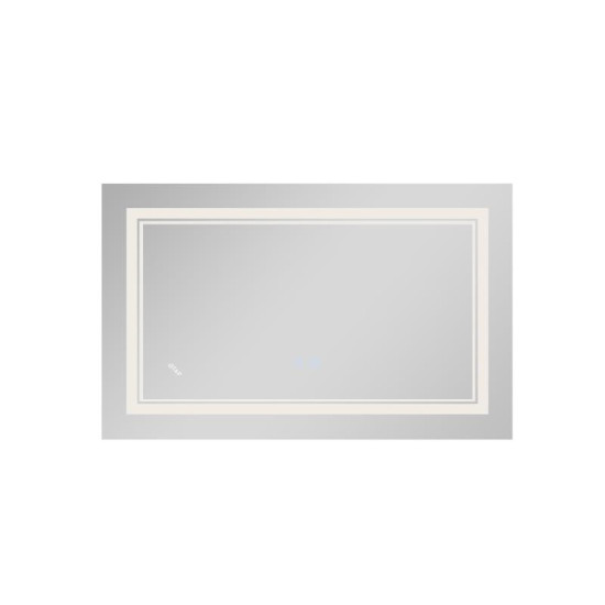 Зеркало Qtap Cardinal 800х500 с LED-подсветкой Touch, с антизапотеванием, с диммером, QT0478C5080