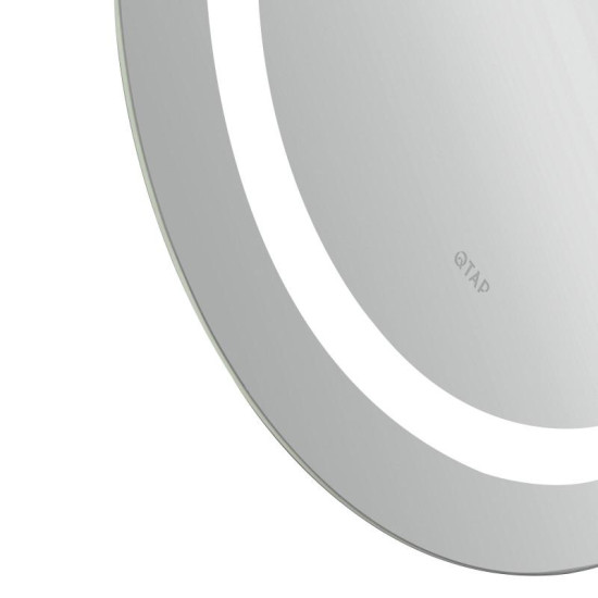 Зеркало Qtap Gemini 650х900 с LED-подсветкой Touch, с антизапотеванием, с диммером, QT2578R6590