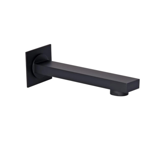 Излив для ванны Qtap Vytok 180 мм прямоугольный QTVYT246BLM45933 Black Matt