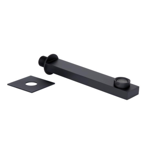 Излив для ванны Qtap Vytok 180 мм прямоугольный QTVYT246BLM45933 Black Matt