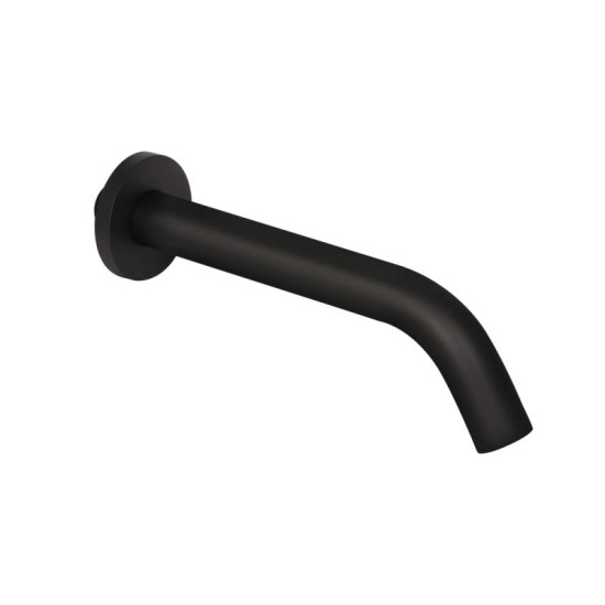 Вилив для ванни Qtap Vytok 200 мм округлий QTVYT246BLM45931 Black Matt