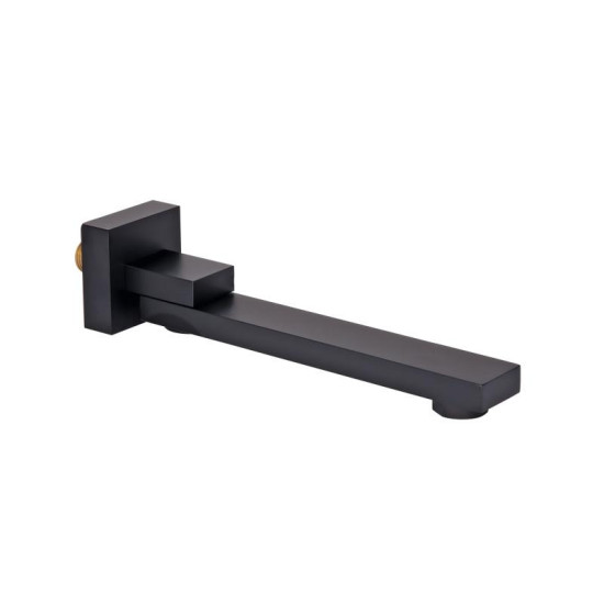 Излив для ванны Qtap Vytok 200 мм прямоугольный QTVYT246BLM45937 Black Matt