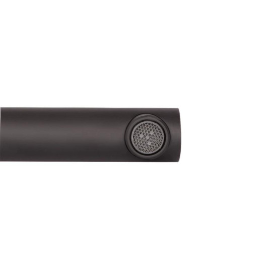 Вилив для ванни Qtap Vytok 240 мм округлий QTVYT246BLM45935 Black Matt