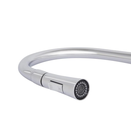 Кухонный смеситель Qtap Vlasta New с выдвижным изливом QTVLA344CRM45646 Chrome