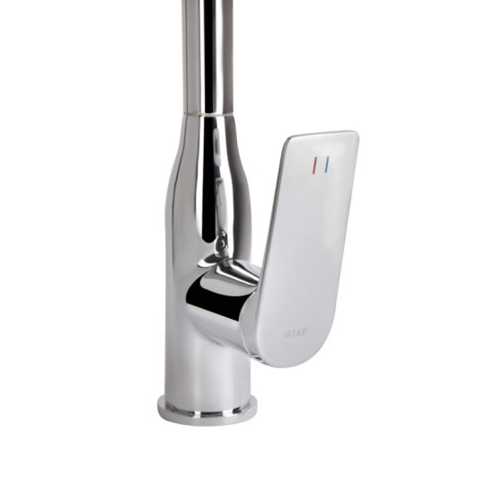 Кухонный смеситель Qtap Vlasta New с выдвижным изливом QTVLA344CRM45646 Chrome