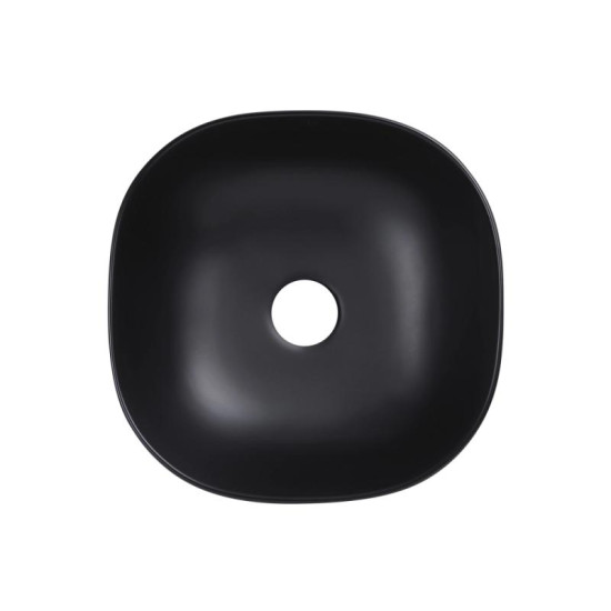 Раковина Qtap Kolibri 410x410x150 Matt black QT10112144MBMBN