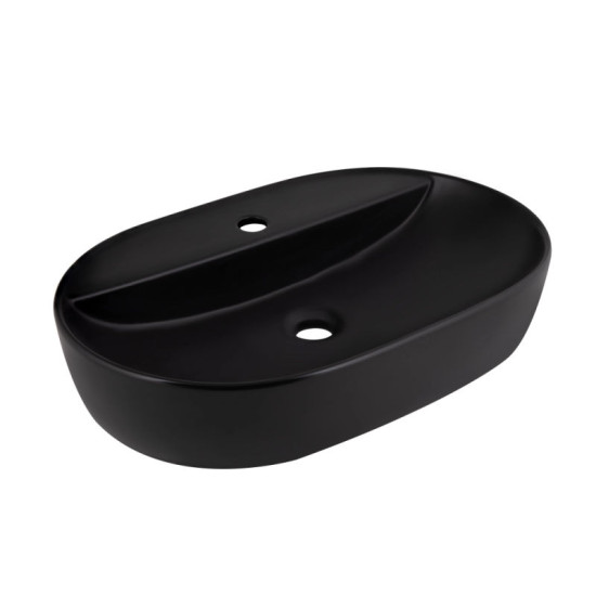 Раковина Qtap Scorpio 610x400x120 Matt black QT142203MBMBN