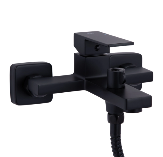Змішувач для ванни Qtap Gemini QTGEM259BLM45682 Black Matt
