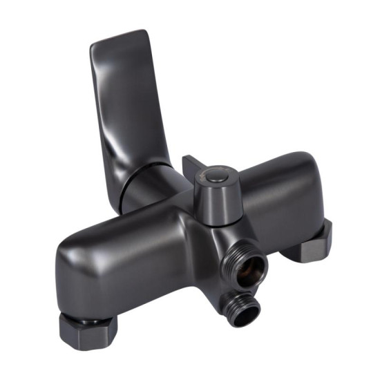 Змішувач для ванни Qtap Vlasta New QTVLA260GMB45645 Gunmetal Black PVD