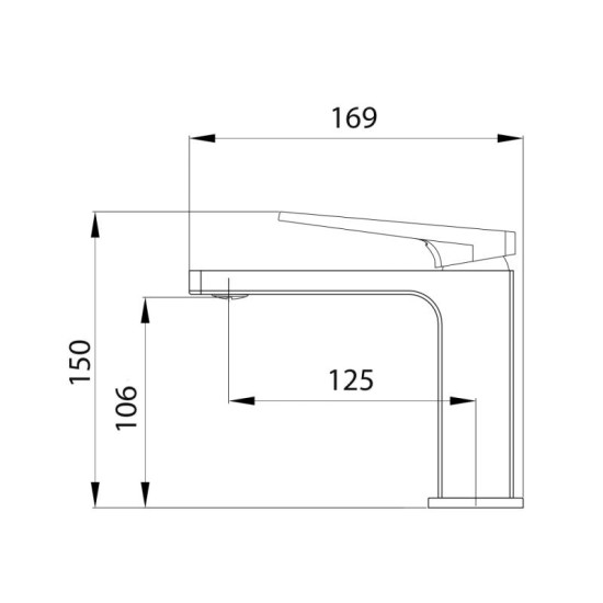Змішувач для раковини Qtap Gemini Loop QTGEM2701CRM45699 Chrome