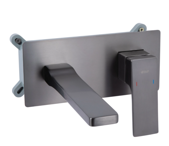 Смеситель скрытого монтажа для раковины Qtap Gemini QTGEM273GMB45695 Gunmetal Black PVD