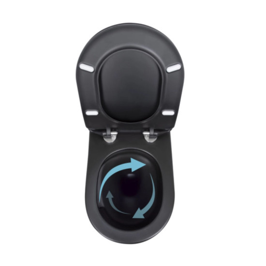 Унітаз підвісний Qtap Taurus Soft-close QT2433084EUQMB