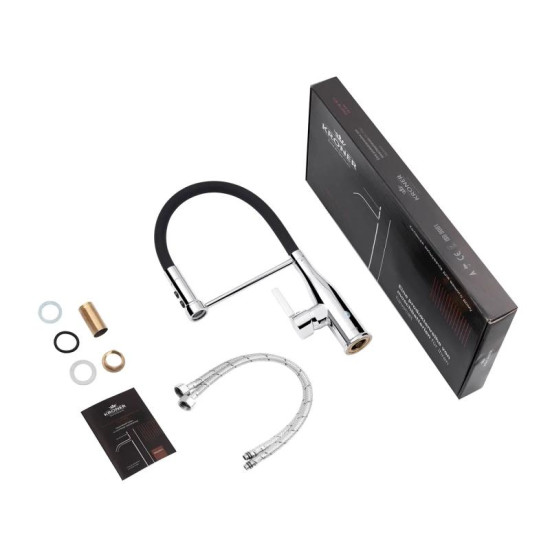 Кухонний змішувач Kroner KRP Ersel - C03111BLK (CV033804)
