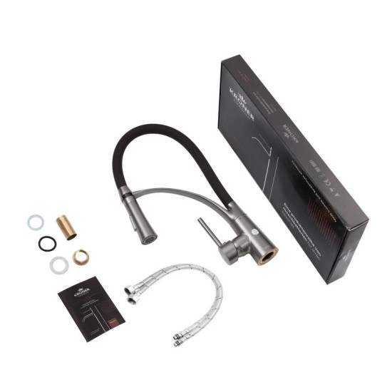 Кухонний змішувач Kroner KRP Ersel - GRP03393BLK (CV033800)