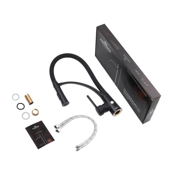 Кухонный смеситель Kroner KRP Ersel - SCH03393BLK (CV033799)
